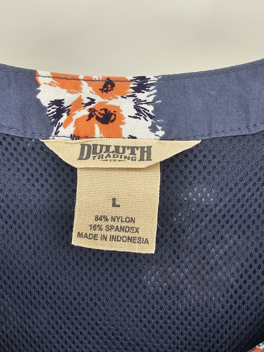 Duluth Trading Co Blue Floral Button-Up Tunic - Picture 2 of 7